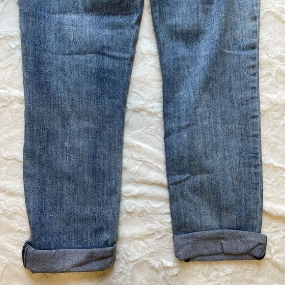 KUT Distressed Boyfriend Roll Up Mid Rise Denim Jeans - Women’s 10 - Picture 5 of 7